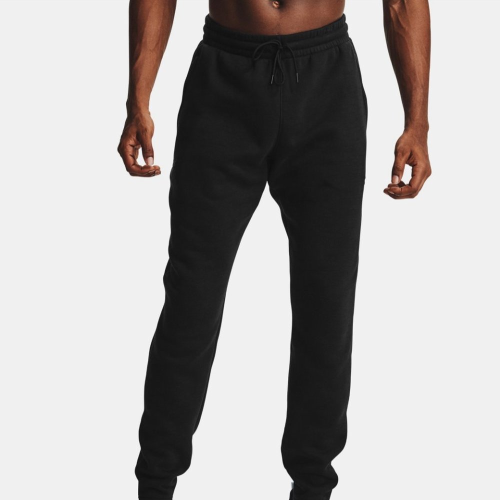 Under Armour Man Size 1369936 001 Project Rock Charged Cotton Fleece Pants Navy